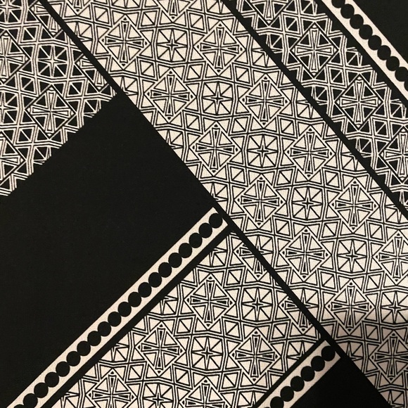 Susan Graver Geometric Print Asymmetric Blouse - Picture 4 of 14